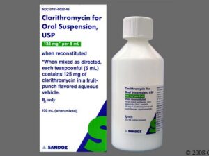 CLARITHROMYCIN ORAL SUSPENSION 125MG/5ML